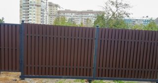 Купить распашные ворота из штакетника Железногорск, цена от 2754 руб.
