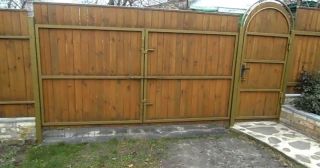Купить распашные ворота деревянные Железногорск, цена от 2754 руб.